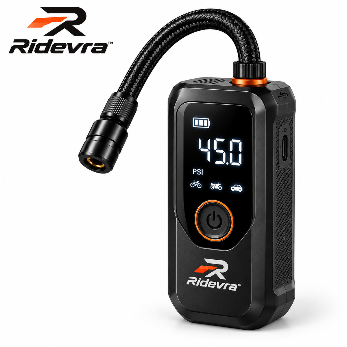 Ridevra™ Mini Electric Bike Tire Inflator