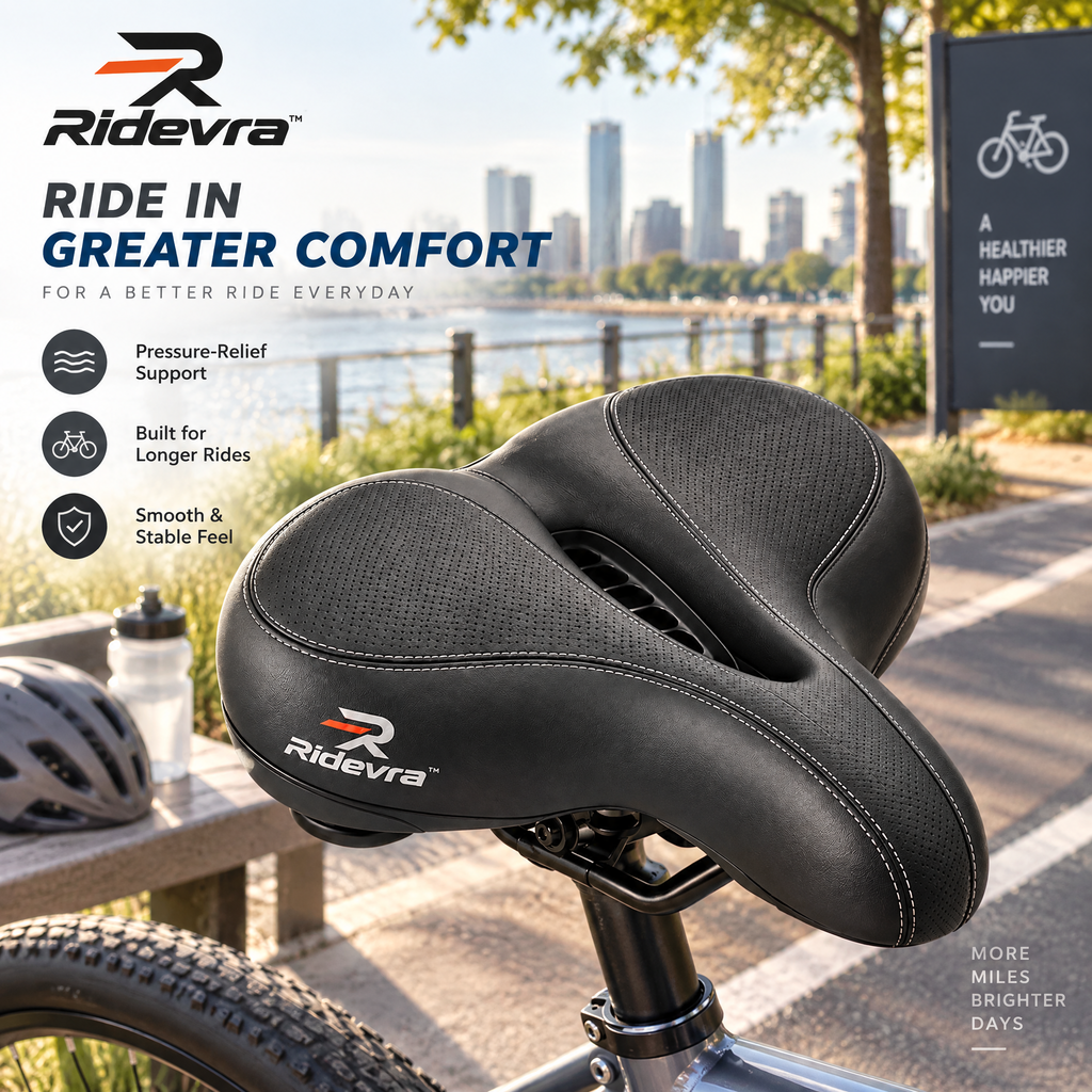 Ridevra™ Wide Ergonomic Bike Saddle