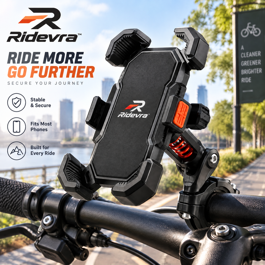 Ridevra™ Shock-Absorbing Bike Phone Mount