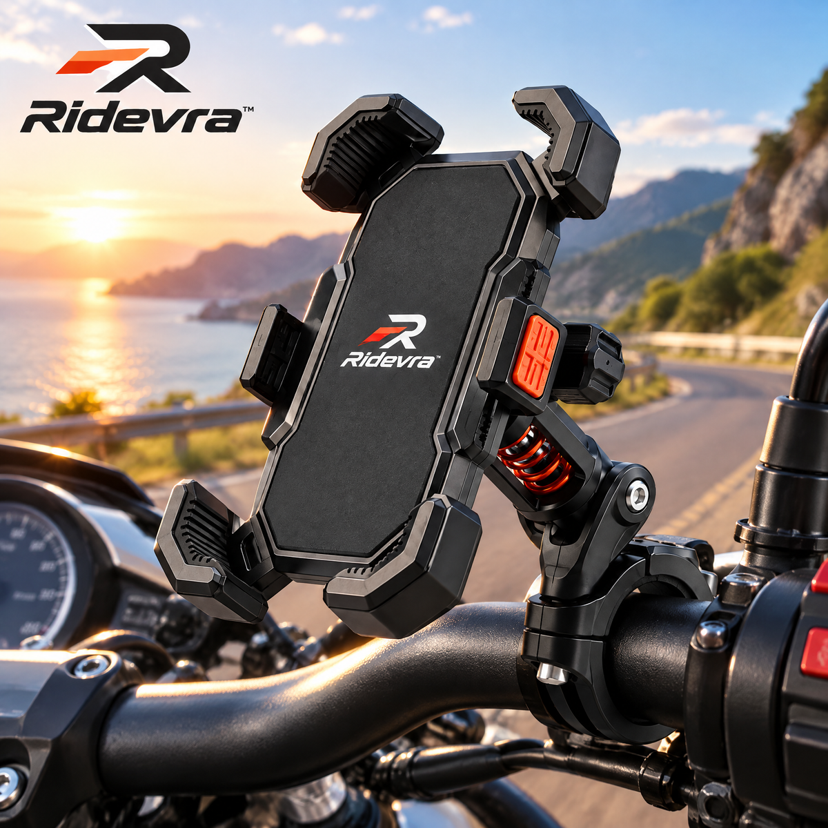 Ridevra™ Shock-Absorbing Bike Phone Mount