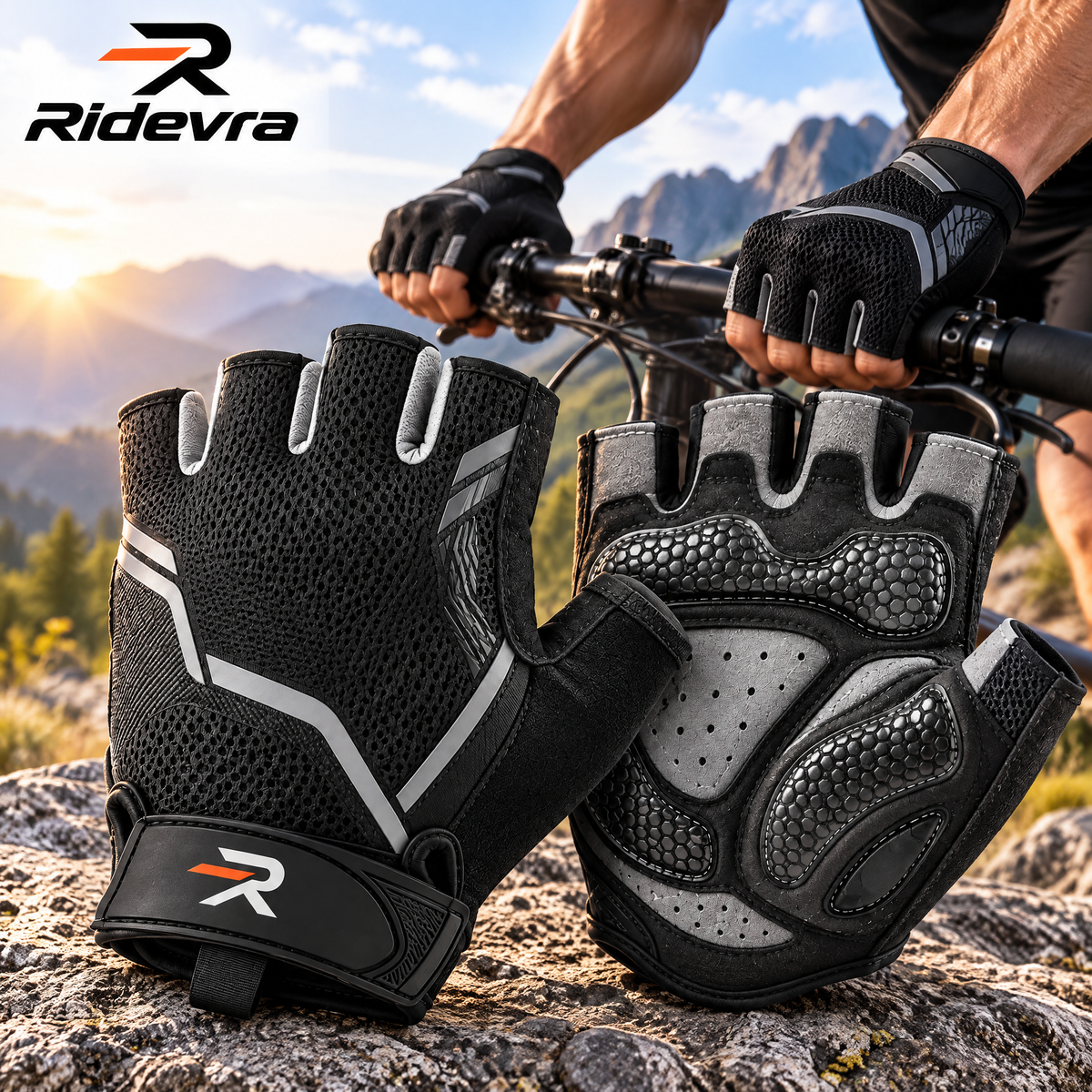 Ridevra™ Gel-Cushioned Cycling Gloves