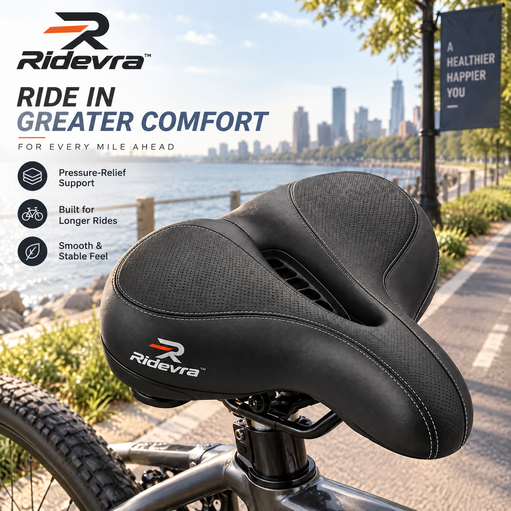 Ridevra™ Wide Ergonomic Bike Saddle