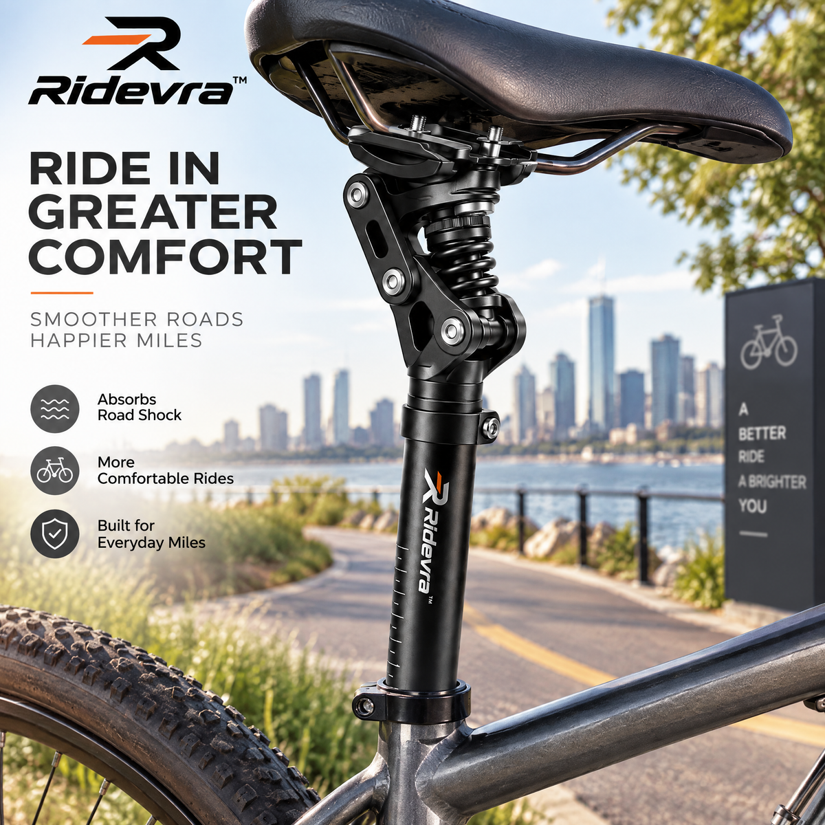 Ridevra™ Adaptive Suspension Seatpost