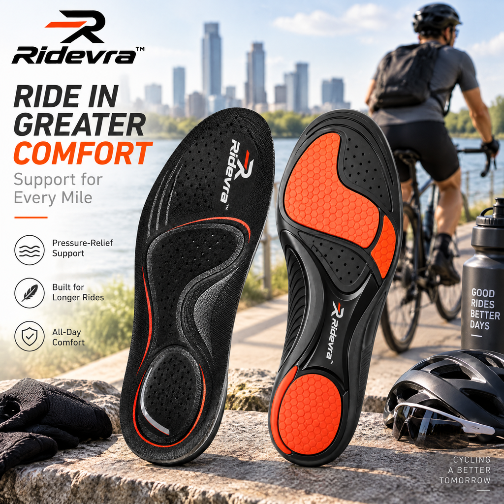 Ridevra™ High-Cushion Cycling Insoles